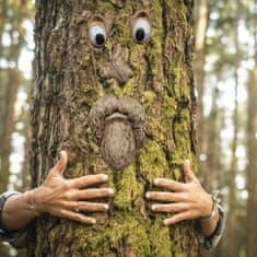 Záhradná dekorácia na strom Starý usmievavý muž – tvár B | SCULPTURE